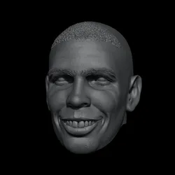 Ronaldo Nazário Headsculpt – Football 1:6 & 1:12 Scale STL & OBJ