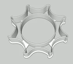 Sun Burst Cookie Cutter  3D print model