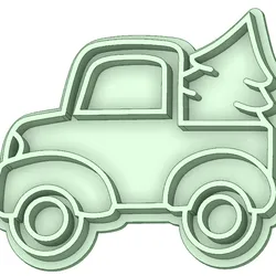 50mm cookie cutter christmas truck