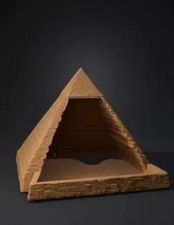Create a snake hide not a building Exterior shape Egyptian pyramid