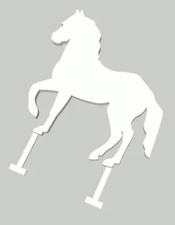 Horse Cake Topper  3D print model
