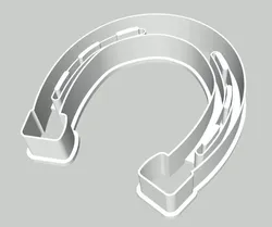 Horse Shoe Baking Cutter 3 inches 3D print model