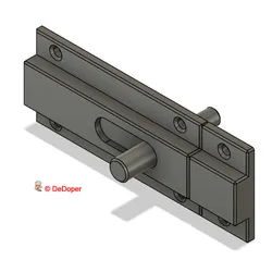 Inside and outside sliding latch