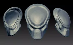 predator 2 inspired bio helmet 3D print model