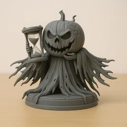 Pumpkin Reaper Figurine – 3D Printable Halloween Sculpture
