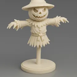 Pumpkin Scarecrow Figurine – 3D Printable Halloween Model