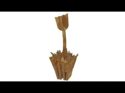 Puzzle Tulip for CNC router cut 3D print model