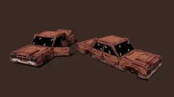 Rusty sedans from Rust
