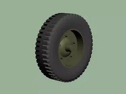 truck wheel printable 3D print model