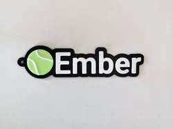 مجاني Jewelry & Accessories STL تنزيل - Tennis Name Keychain - Ember - PlainMesh