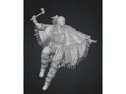 Axe-Wielding Prairies Warrior