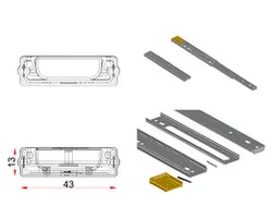 cabinet drawer rail