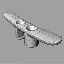 Cornamusa d'Alumini (Aluminium dinghy cleat)