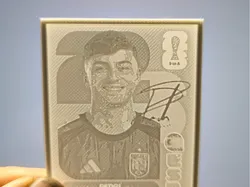 Cromo en 3D de Pedri (Album Panini 2026) - Modelo de impresión 3D gratuito