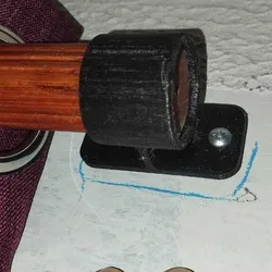 Curtain rod holder for 30mm tube