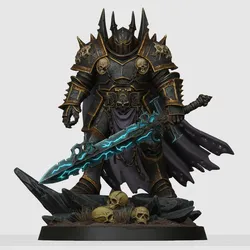 Dread Knight of the Abyss - Soul-Reaper Overlord - Grimdark Fantasy Warrior Miniature