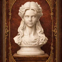 "Eternal Elegance" - Classic Female Portrait Bust Sculpture (3D Printable Art)