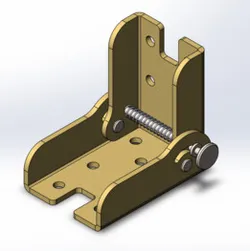 Left-handed folding hinge with 90 degree lock (У8-9801)