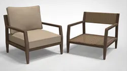 Lounge Chair with wicker