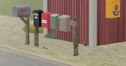 Mailboxes 1:87 H0 scale (8 designs)