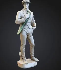 Modern Gentleman – Suit Statue (Printable)