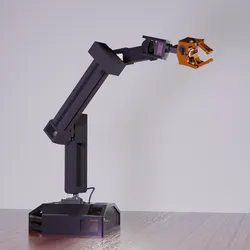 Modular Robotic Arm (5-DOF) - Mechanical Design + Control Code