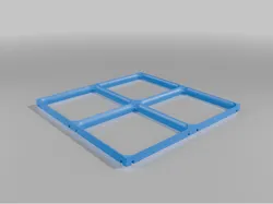 Modular stackable storage boxes sized 6x6 cm