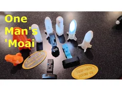 Nagy's Moai Men: Display & Alien Playset  (Low Poly - Fast Print)