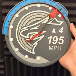 Need For Speed U2 Wall Clock Design Retro Gaming 3DPrint Home Decor Nostalgia