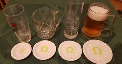 Retro porcelain beermat