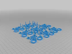 Shoe blades (use a small nozzle or find barings and screws.)