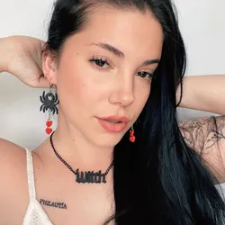 Spider earrings Witch necklace