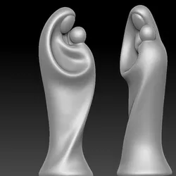 Statue of the Virgin Mary holding the Baby Jesus Artwork