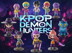 STL printable - K-Pop Demon Hunters Characters - textured GLBs