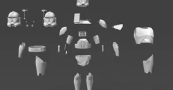 SW Captain Rex Suit / Armour model
