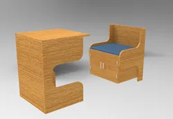 Table-Chair-Cabinet Unit
