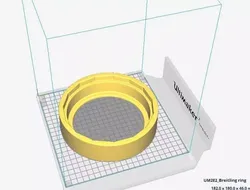 Breitling back case opener for 15 Angles - sides back plate 3D print model
