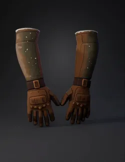 Create game ready low poly first person tactical arms for a mobile Uni