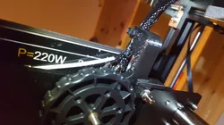 Ender-5 Pro Bed Cable Strain Relief by Bluelight