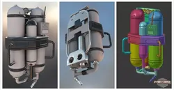 FlameTrooper TankPack 3D print model