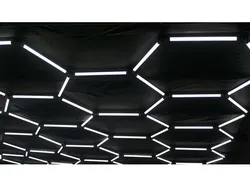 Hexagon lights garage