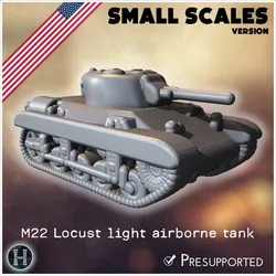 M22 Locust light airborne tank (small scales version) - USA US Army Western Front Normandy Africa Bulge WWII D-Day
