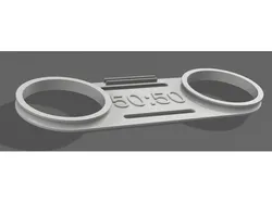 Optical fiber splitter spool support (50:50)