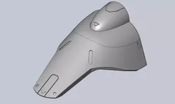 Overwatch Brigitte Left Leg Armor 3D print model