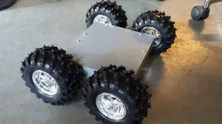 Printable robot 4 wheel arduino robot for terrain and project  3D print model
