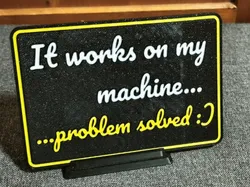 Problema resuelto - cartel divertido - Modelo de impresión 3D gratuito