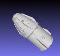 Space-X Dragon 2 Spacecraft Simple Printable Model 3D print model