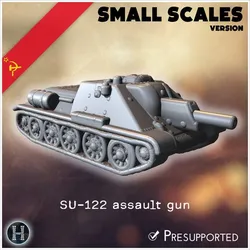 SU-122 assault gun (small scales version) - Soviet army WW2 Second World East front Ostfront RPG Mini Hobby