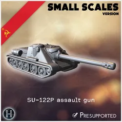 SU-122P assault gun (small scales version) - Soviet army WW2 Second World East front Ostfront RPG Mini Hobby