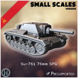 Su-76i 76mm SPG (small scales version) - Soviet army WW2 Second World East front Ostfront RPG Mini Hobby